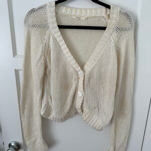 Tularosa Cream Knit Cardigan
